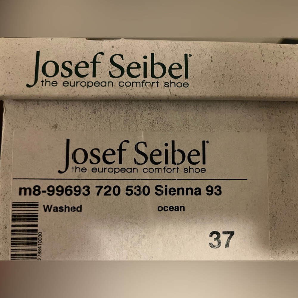 Josef Seibel Black Leather T-Strap Loafers - Picture 7 of 14